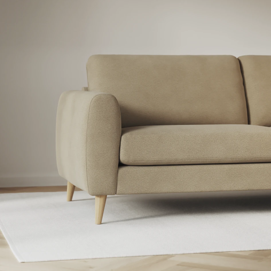 Bridge - Hörnsoffa, 3+2-sits med schäslong vänster - Beige