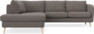Madison - 2-sits soffa med divan vänster - Brun