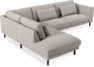 Willow - 3-sits soffa med divan vänster, fast klädsel - Grå