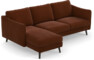 Madison Lux - 2-sits soffa med schäslong vänster - Orange
