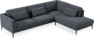 Willow - 3-sits soffa med divan höger, fast klädsel - Blå