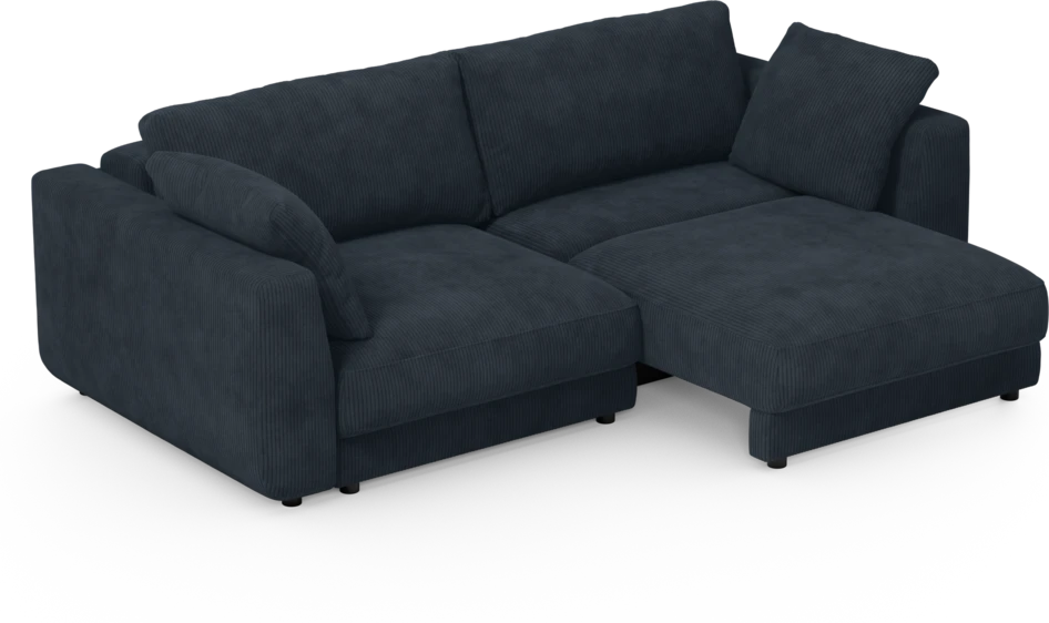 Amie - Bäddsoffa 3-sits - Blå