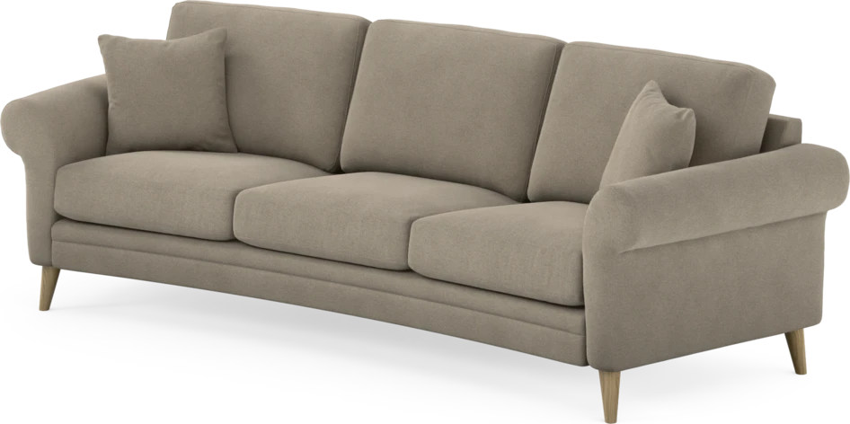 Eden - 3-sits soffa svängd - Beige