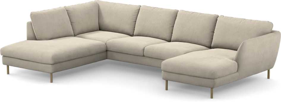 Madison - 2-sits soffa med divan vänster och schäslong höger - Beige