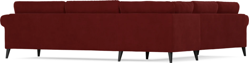Bridge - Hörnsoffa, 2+3-sits - Röd