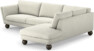 Madison Lux - 3-sits soffa med divan höger - Vit