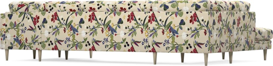 Eden - 3-sits soffa med divan vänster och schäslong höger - Flerfärgad