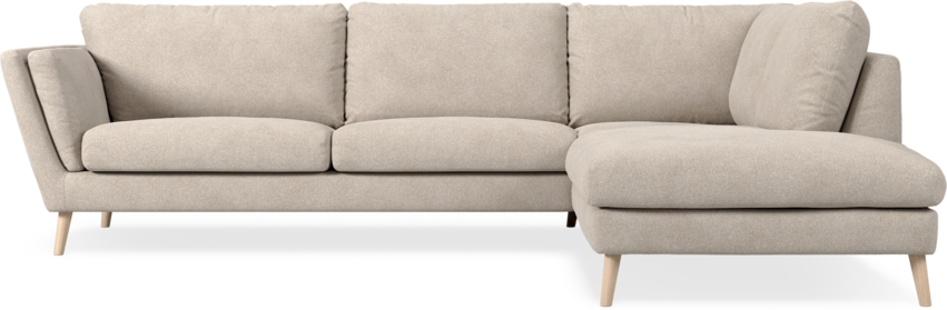 Madison Lux - 3-sits soffa med divan höger - Vit