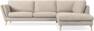 Madison Lux - 3-sits soffa med divan höger - Vit