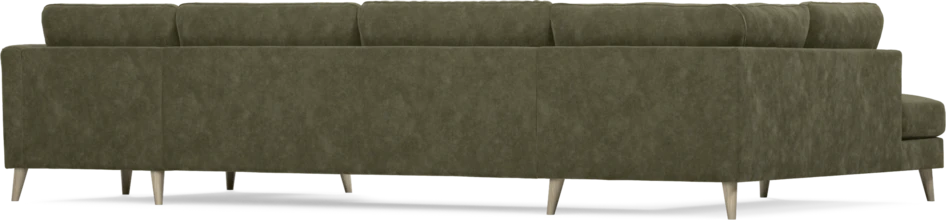 Bridge - 3-sits soffa med divan vänster och schäslong höger - Grön