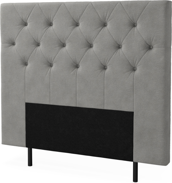 New York pikerad - Sänggavel, 90-210 cm - Grå