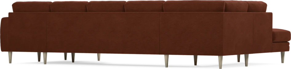Eden - 3-sits soffa med divan vänster och schäslong höger - Orange