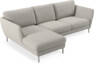 Madison Lux - 2-sits soffa med schäslong vänster - Grå