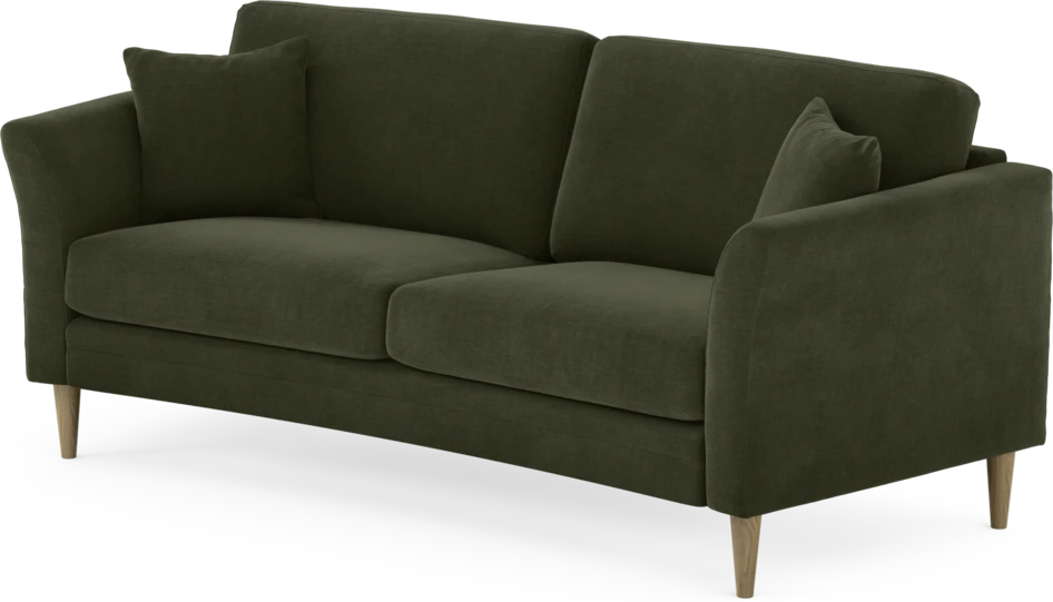 Eden - 2,5-sits soffa svängd - Grön