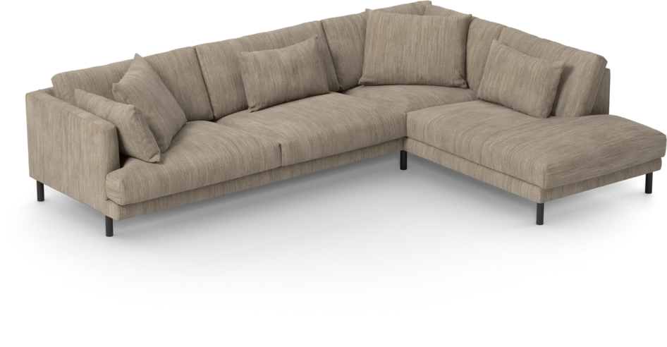 Harper - 3-sits soffa med divan höger - Beige