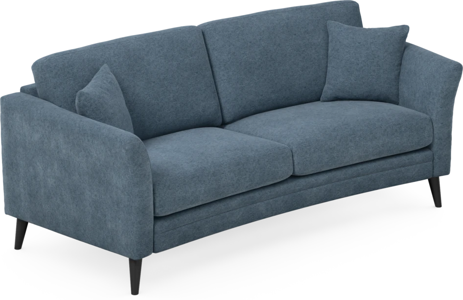 Eden - 2,5-sits soffa svängd - Blå