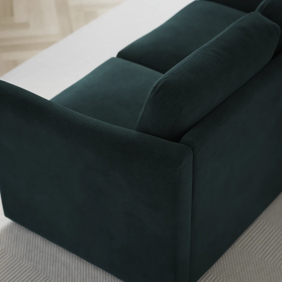 Öland - Bäddsoffa 3-sits, längsbäddad - Blå
