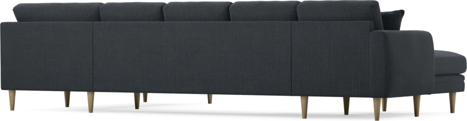 Eden - 3-sits soffa med schäslong vänster och divan höger - Blå
