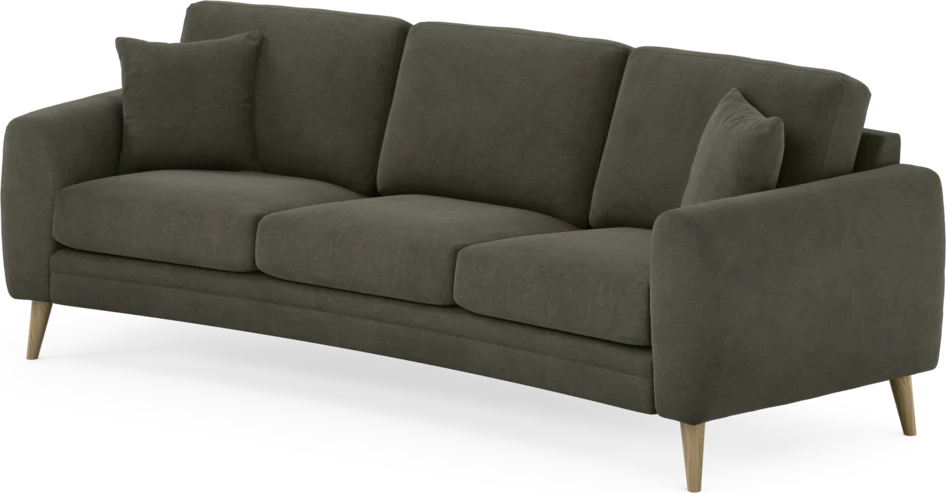 Eden - 3-sits soffa svängd - Grå