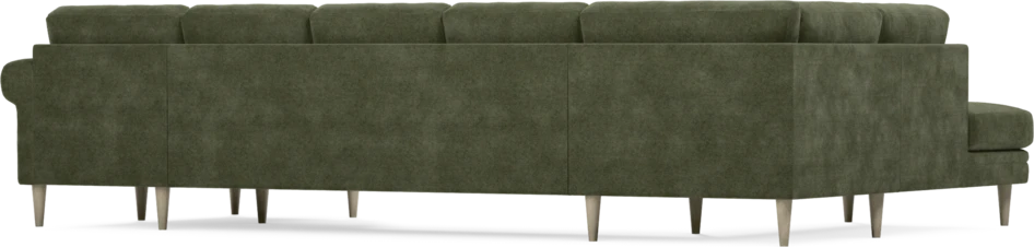 Eden - 3-sits soffa med divan vänster och schäslong höger - Grön