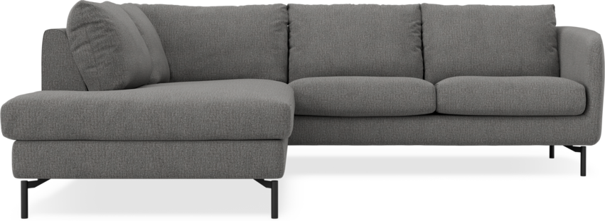 Madison - 2-sits soffa med divan vänster - Grå