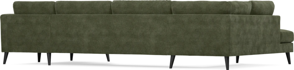Bridge - 3-sits soffa med divan vänster och schäslong höger - Grön