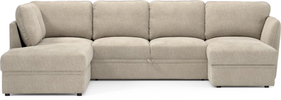 Öland - Bäddsoffa med divan vänster och schäslong höger - Beige