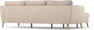 County - 3-sits soffa med flyttbar schäslong - Beige