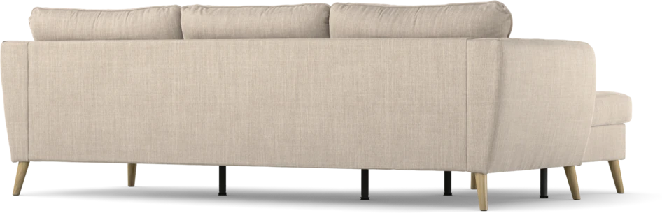 County - 3-sits soffa med flyttbar schäslong - Beige