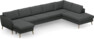 County - 4-sits soffa med schäslong vänster och divan höger - Grå