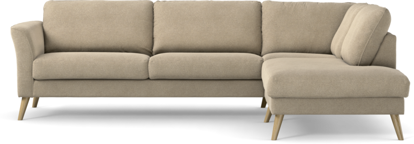 Bridge - 3-sits soffa med divan höger - Beige