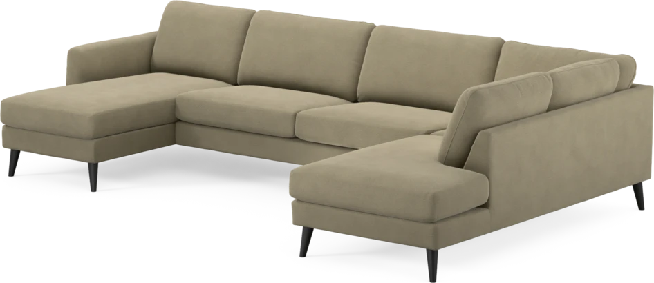 Bridge - 3-sits soffa med schäslong vänster och divan höger - Beige