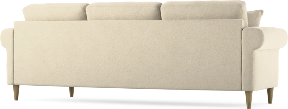 Eden - 3-sits soffa svängd - Beige