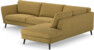 Madison Lux - 3-sits soffa med divan höger - Gul