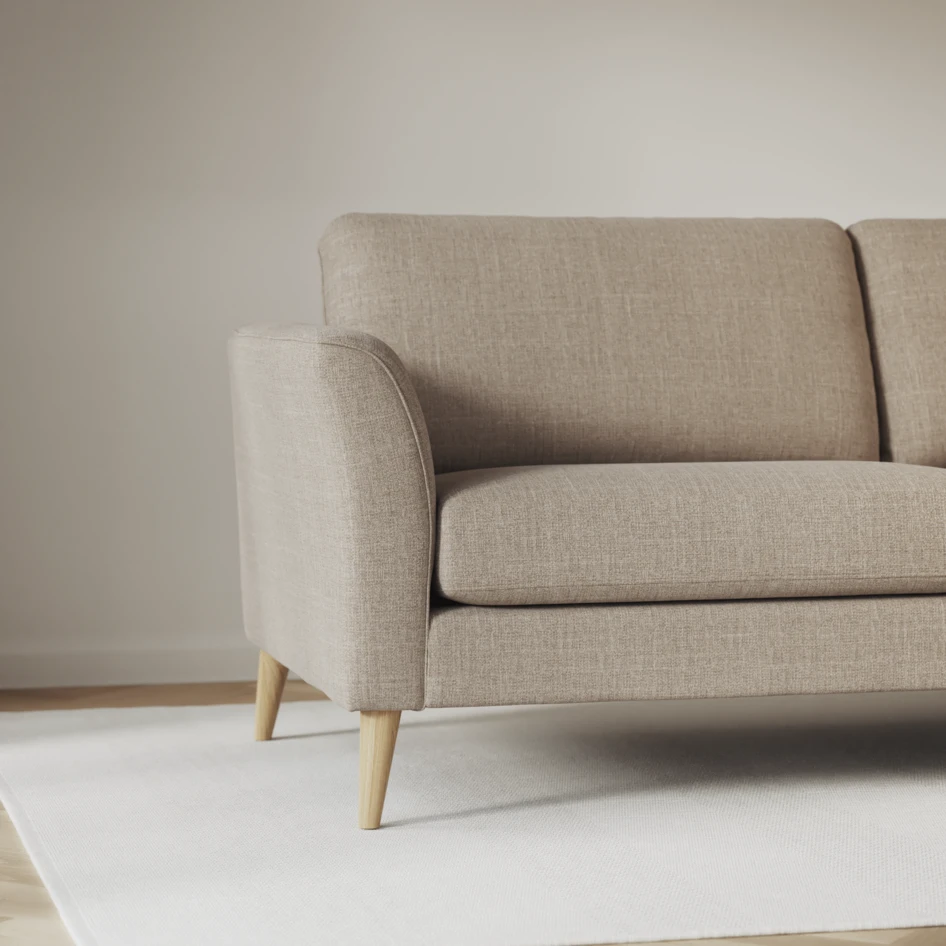 Bridge - 3-sits soffa med divan vänster och schäslong höger - Beige