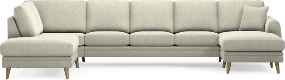 Eden - 3-sits soffa med divan vänster och schäslong höger - Beige