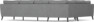 County - Hörnsoffa, 2+3-sits - Grå