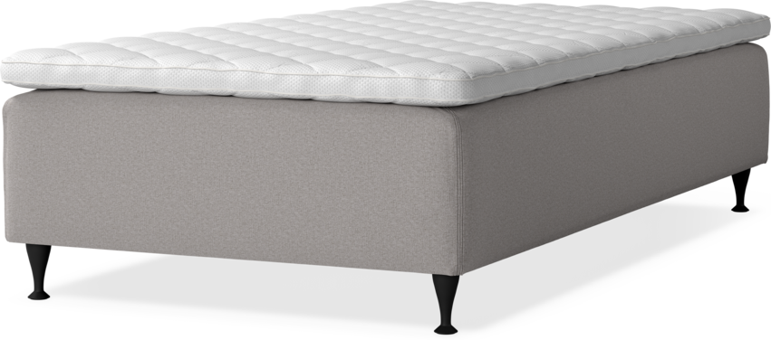 Delux Dream - Ramsäng, enkelsäng med bäddmadrass - Grå