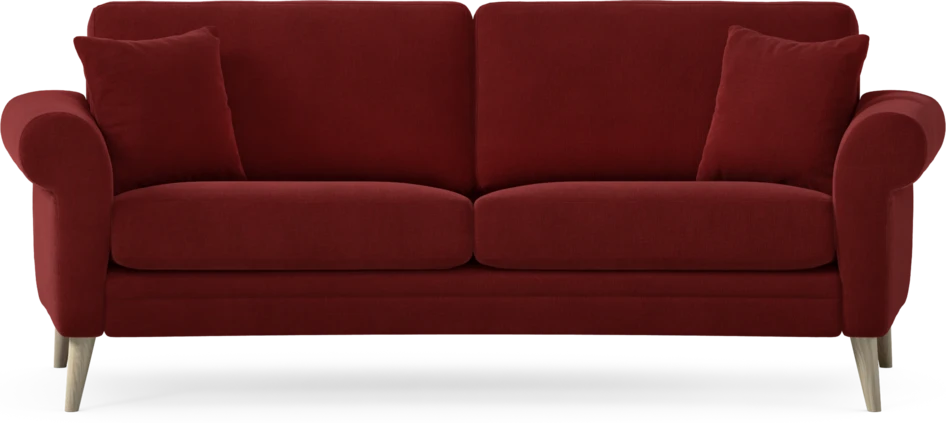 Eden - 2,5-sits soffa svängd - Röd