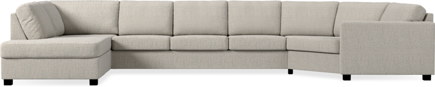 Nevada - 3-sits soffa med divan vänster och cosy hörn höger - Beige