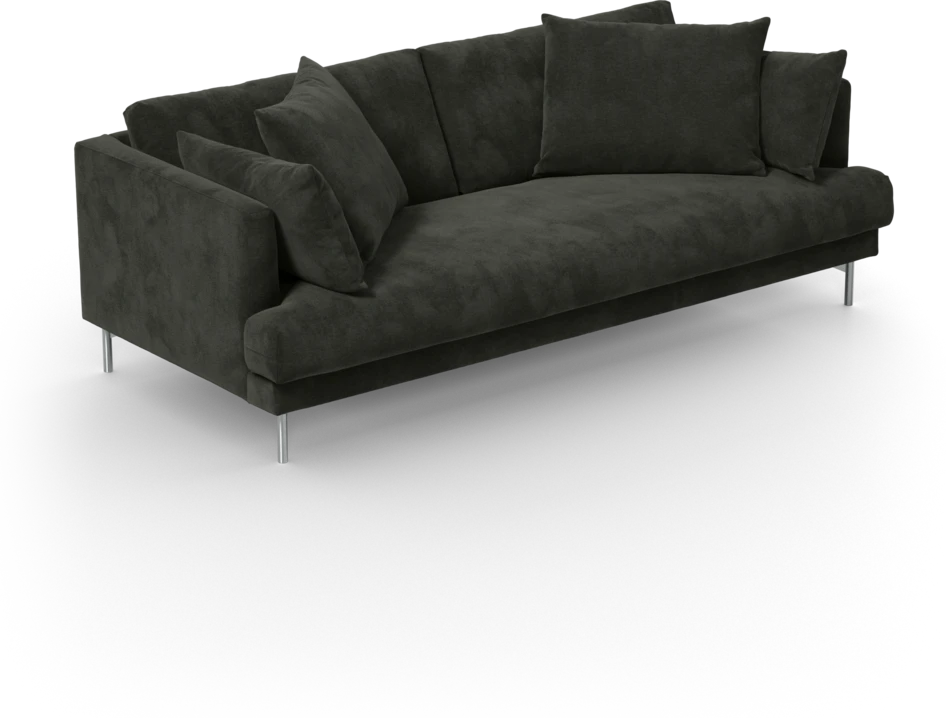 Harper - 3-sits soffa, hel dyna - Svart