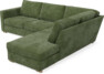 Friday - 2,5-sits soffa med divan höger - Grön
