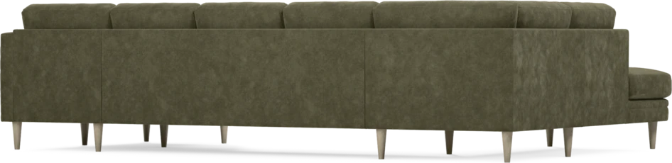 Eden - 3-sits soffa med divan vänster och schäslong höger - Grön