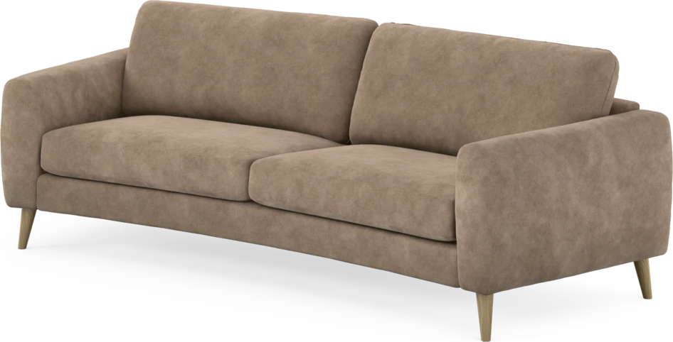 Bridge - 3-sits soffa svängd - Beige