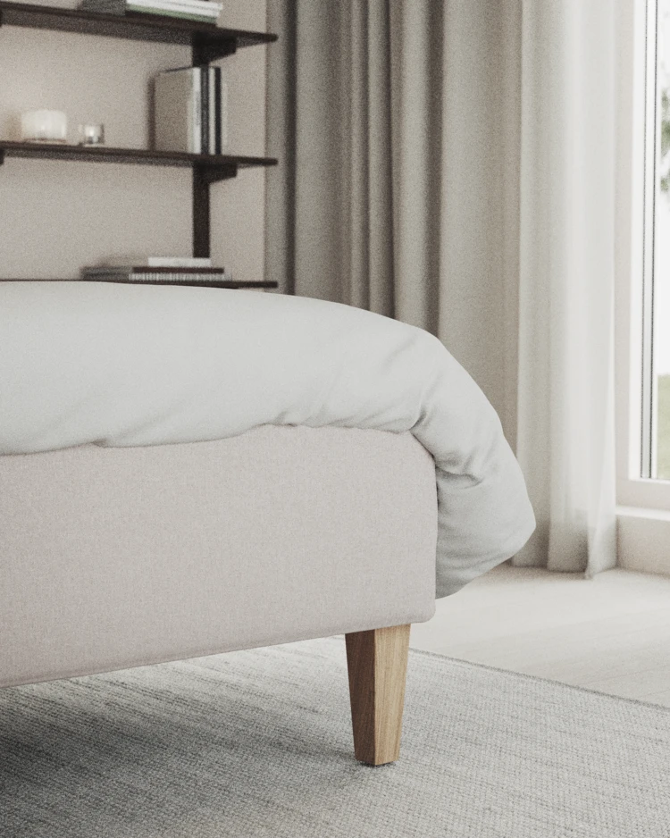 Delux Exclusive - Kontinentalsäng, enkelsäng 120 cm med bäddmadrass och sängben - inspiration