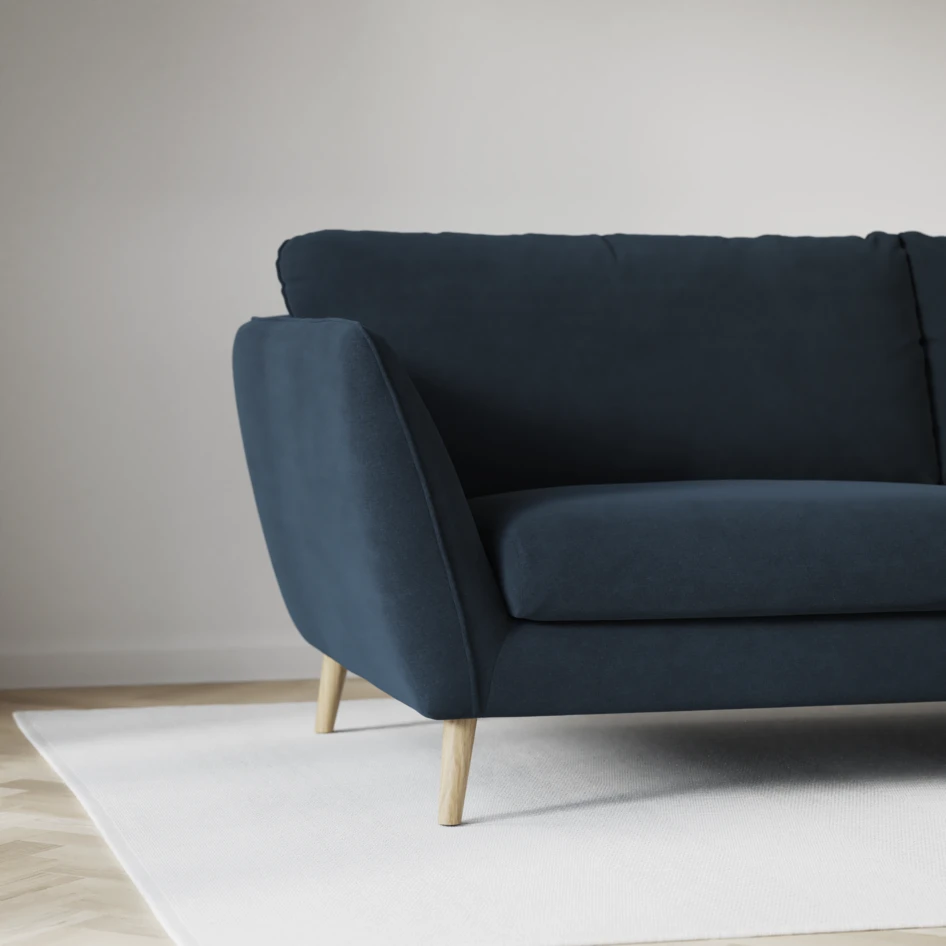 Madison - 2-sits soffa med divan vänster och schäslong höger - Blå