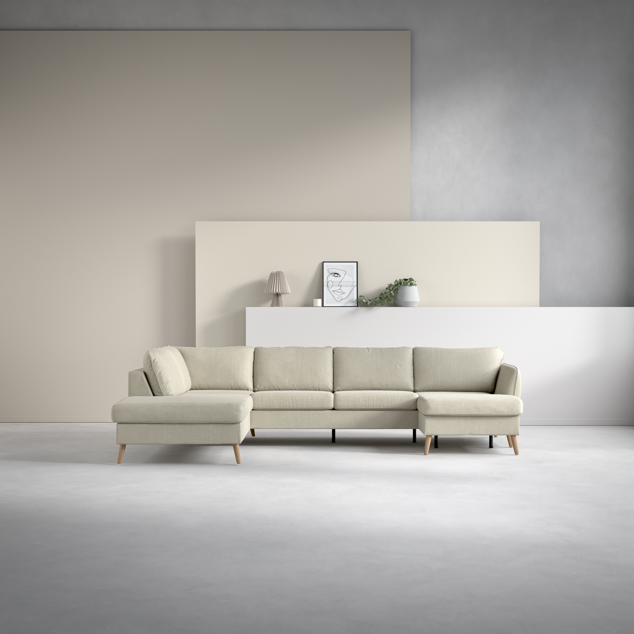 County - 3-sits soffa med divan vänster och schäslong höger - inspiration