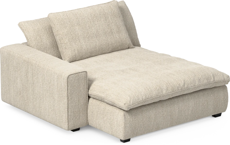 Bellora - Schäslong XL med armstöd vänster - Beige