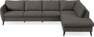 County - 3-sits soffa med divan höger - Brun