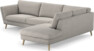 Madison Lux - 3-sits soffa med divan höger - Grå